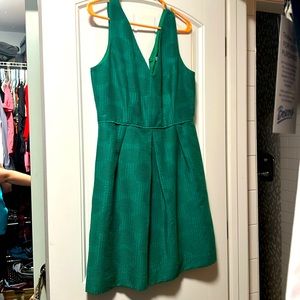 J crew size 8 green cocktail dress